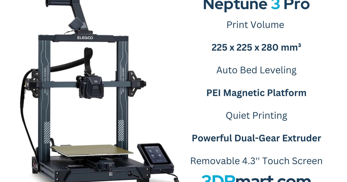 neptune 3 pro fdm 3d printer
